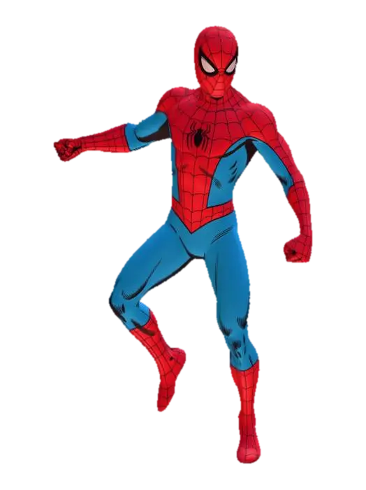 Spider-Man in Action Pose - Spiderman 3D model, vytvořený pomocí AI