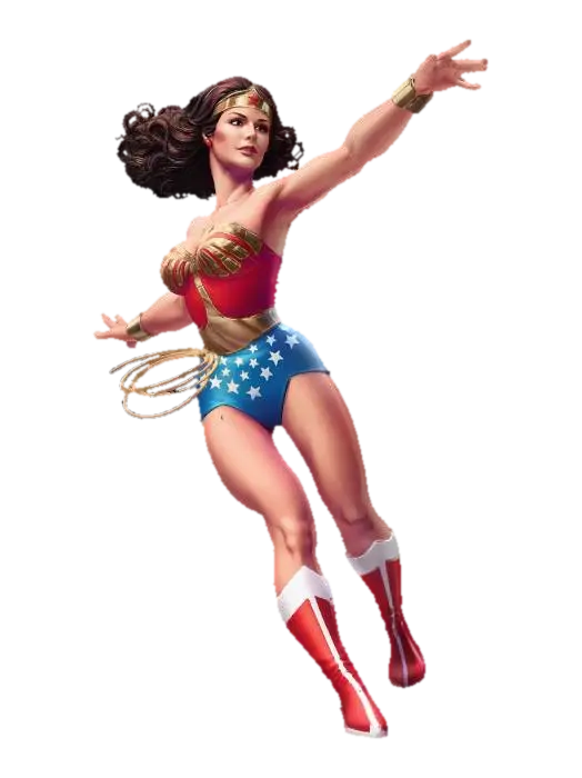 Star-Spangled Wonder Woman_1773727737 - Wonderwoman 3D model, vytvořený pomocí AI