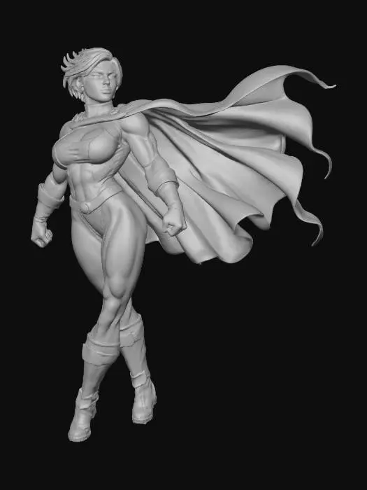 3D model for PowerGirl_Flight