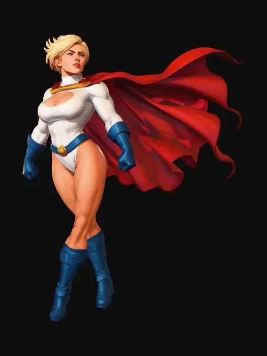 3D model for PowerGirl_Flight