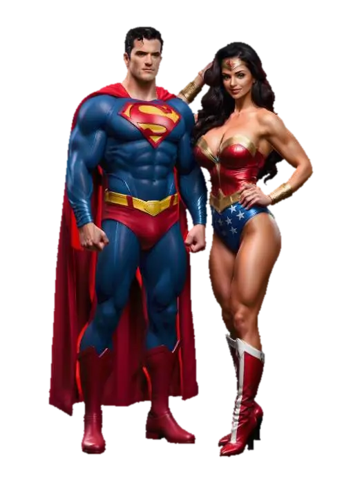Dynamic Super Duo 3D model, vytvořený pomocí AI