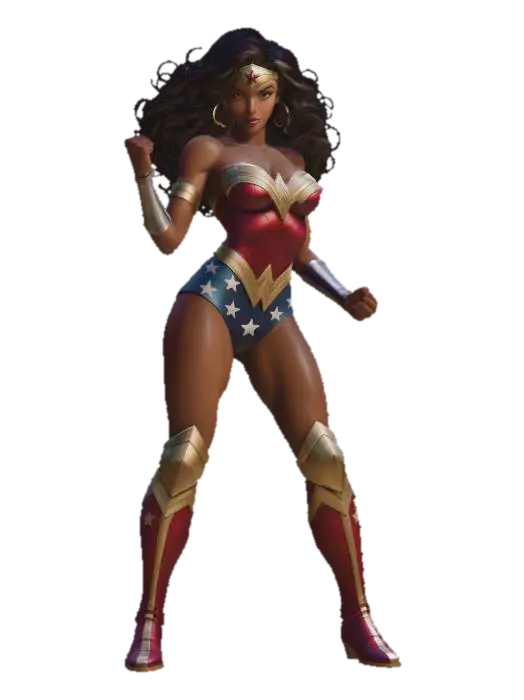 Alternate Wonder Woman - Wonderwoman 3D model, vytvořený pomocí AI