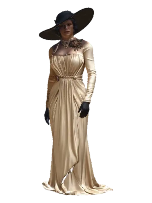 Gilded Grace in the Grand Salon - Residentevil 3D model, vytvořený pomocí AI