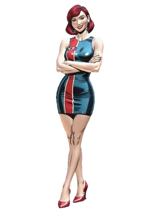 3D model for Cosmic Pinup Commander