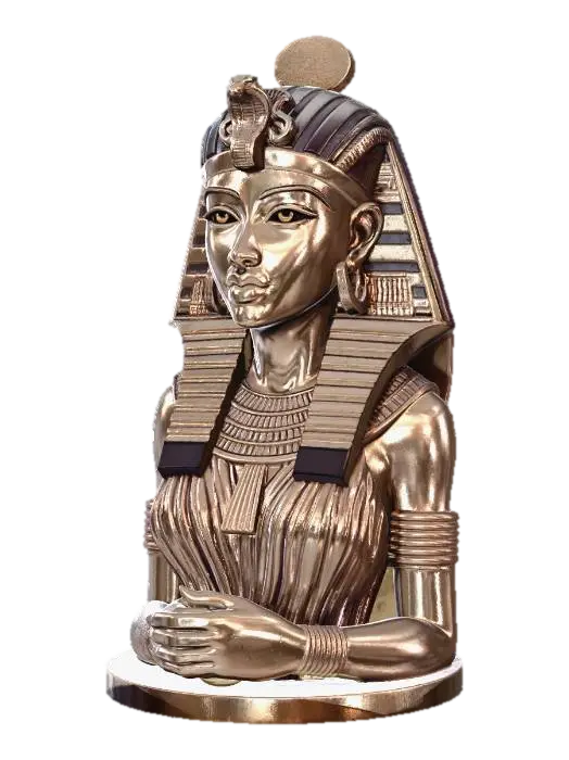 Modello 3D Solar Queen of the Nile, generato dall’IA