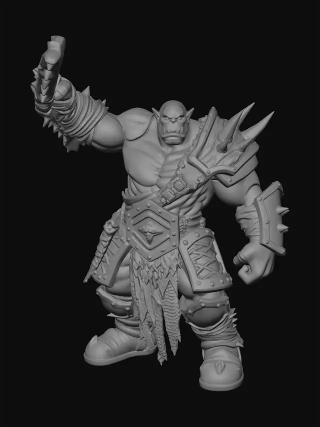 3D model for Spiked Warlord