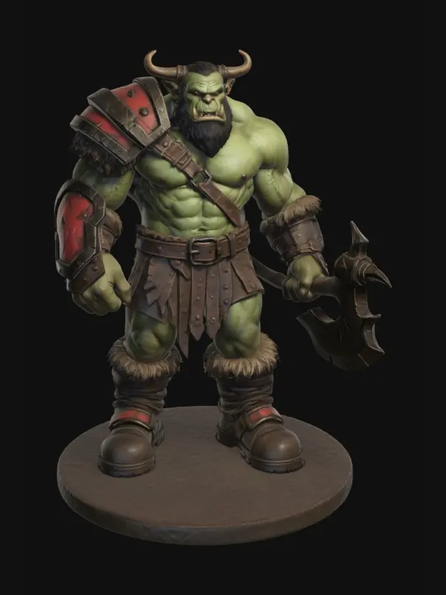 3D model for Orc Warlord