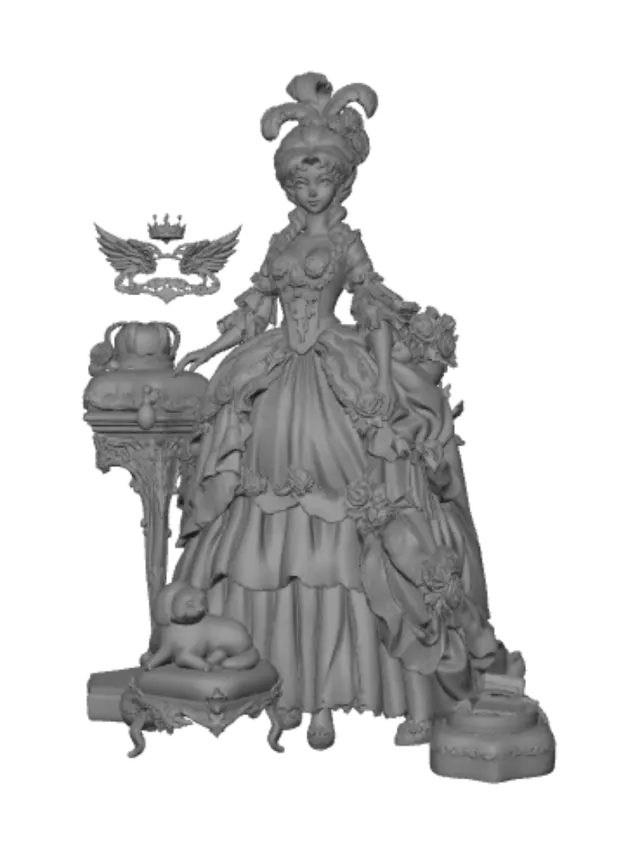 3D model for Blue Rose Princess