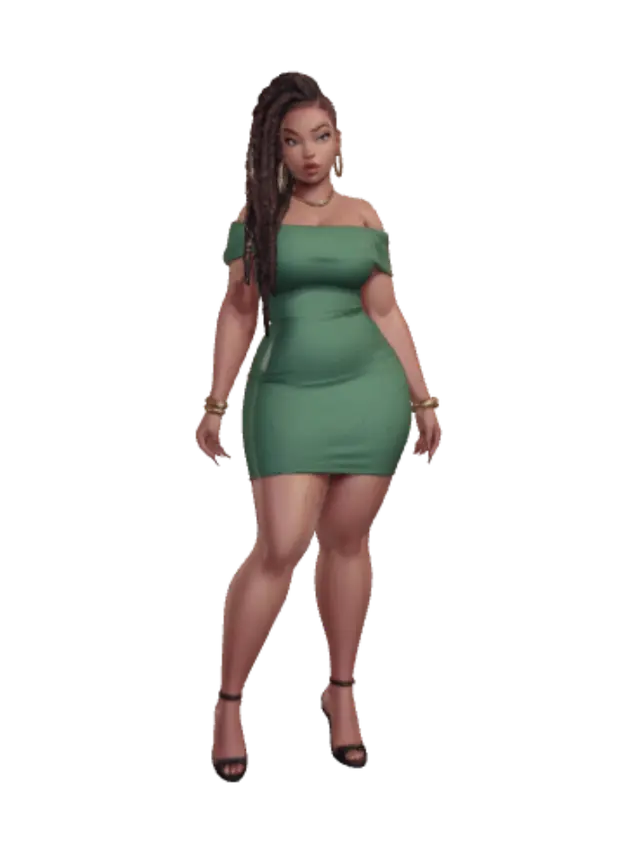 3D model for Emerald Goddess