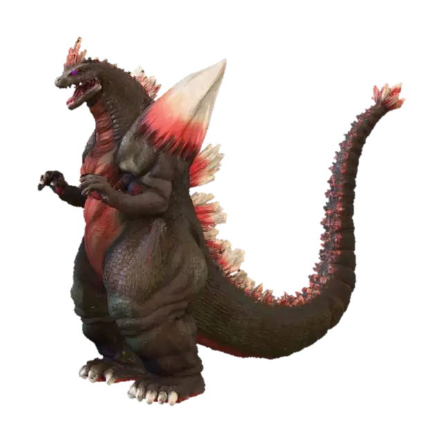 Kaiju Majesty 3D model, vytvořený pomocí AI