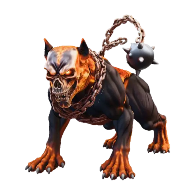 Infernal Guardian - Ghostrider 3D model, vytvořený pomocí AI