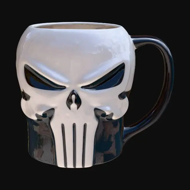 3D model for Punisher Skull Mug