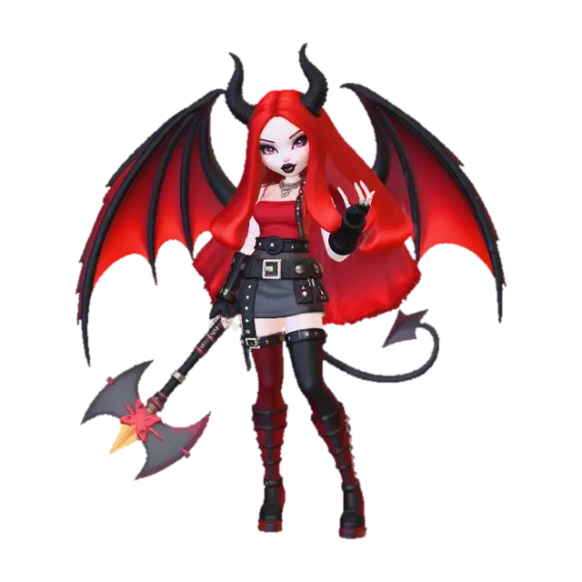 Bratz! Succubus - Cosmetic 3D model, vytvořený pomocí AI