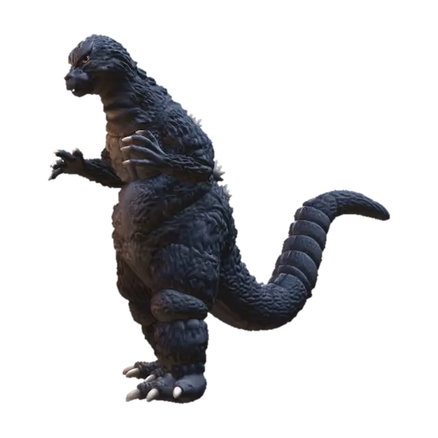 Midnight Kaiju 3D model, vytvořený pomocí AI
