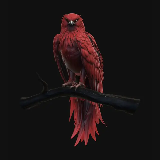 3D model for Crimson Moon Phoenix
