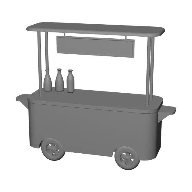 3D model for Realistic Foodcart