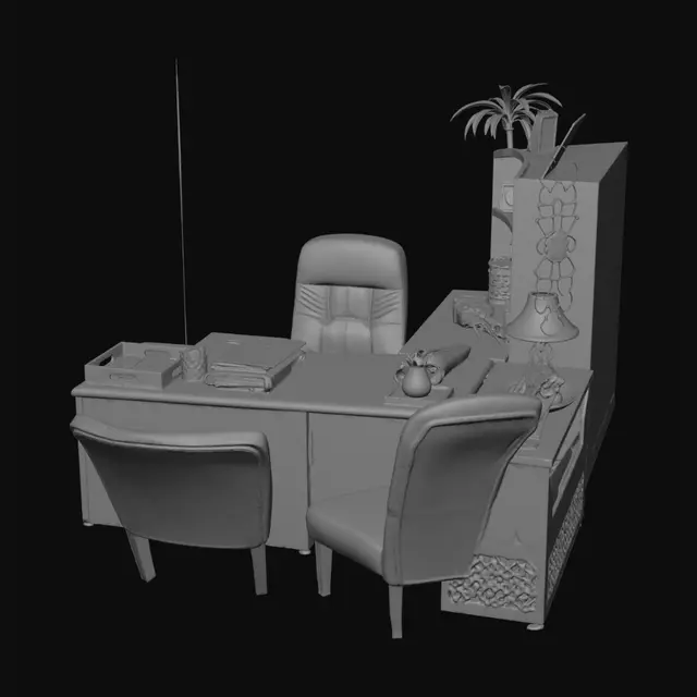 3D model for Executive Home Office