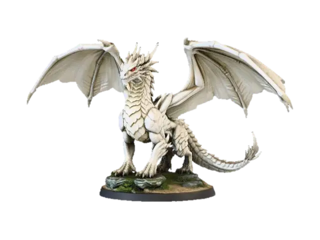 ivory dragon 3D model, vytvořený pomocí AI