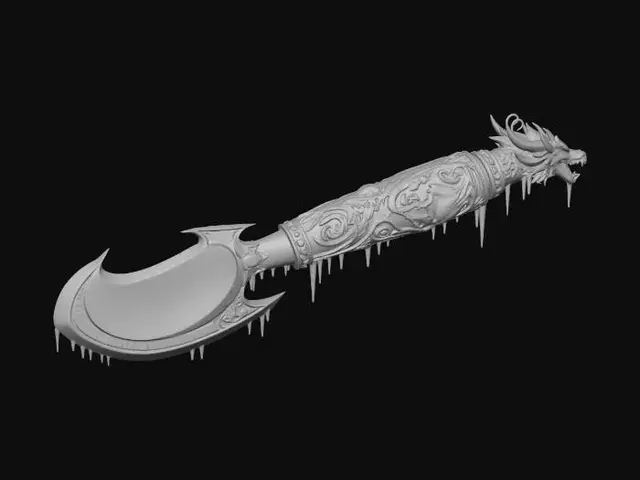 3D model for A mythical ceremonial ice cream Scoop Scythe