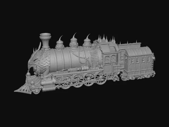 3D model for Dragonhead Steam Locomotive