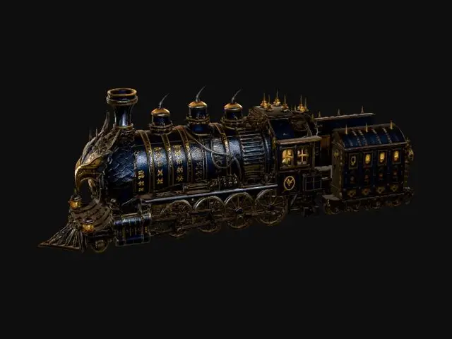 3D model for Dragonhead Steam Locomotive