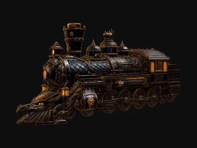 3D model for Dragonhead Steam Locomotive