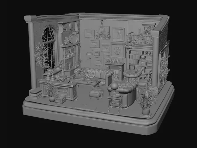 3D model for Victorian Parlor Diorama