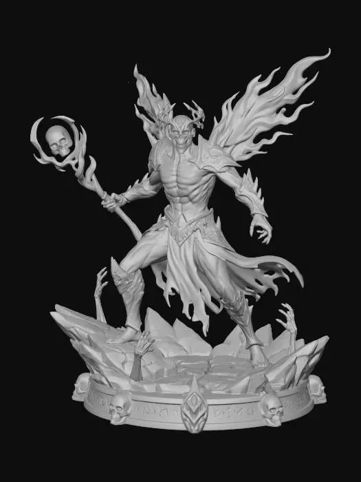 3D model for Icebound Lich on the Frostcrystal Altar