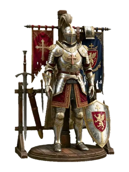 3D model for Knight Armor Rack of the Crimson Banner