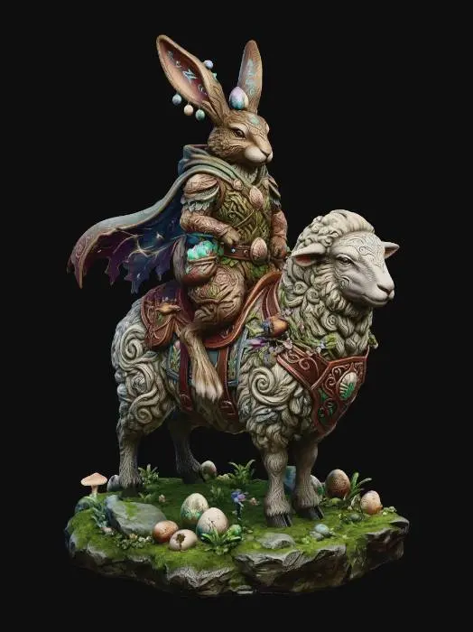 3D model for Ostara Rider on the Sacred Ram, #EasterEgg2026#