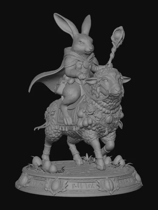 3D model for Enchanted Easter Cavalier, #EasterEgg2026#