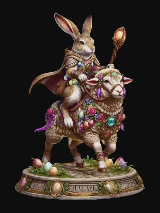 3D model for Enchanted Easter Cavalier, #EasterEgg2026#