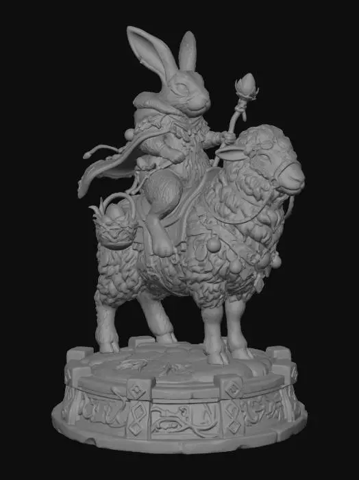 3D model for The Enchanted Easter Rider