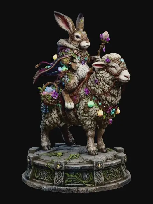 3D model for The Enchanted Easter Rider