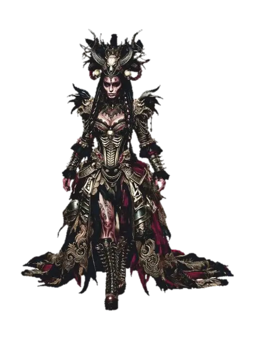 3D model for Empress of the Dark Relics weird Gothic Barok Fashiion style , #EasterEgg2026#