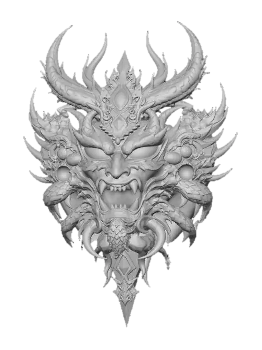 3D model for Infernal Dragon Mask