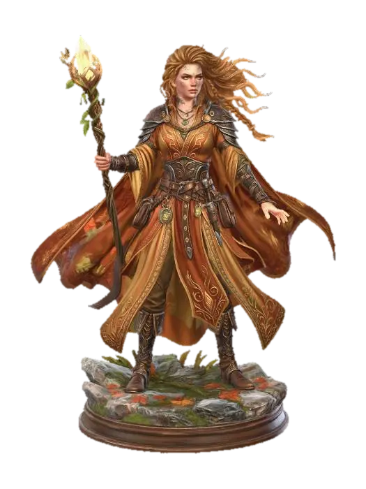 Autumn Enchantress - Tabletop 3D model, vytvořený pomocí AI