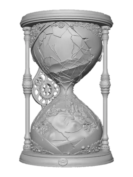 3D model for Shattered Hourglass