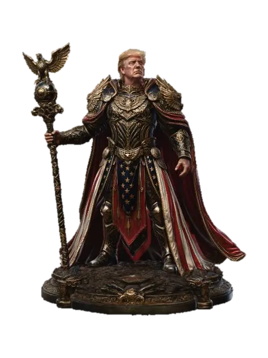 mythical donald trump tabletop boss 3D model, vytvořený pomocí AI