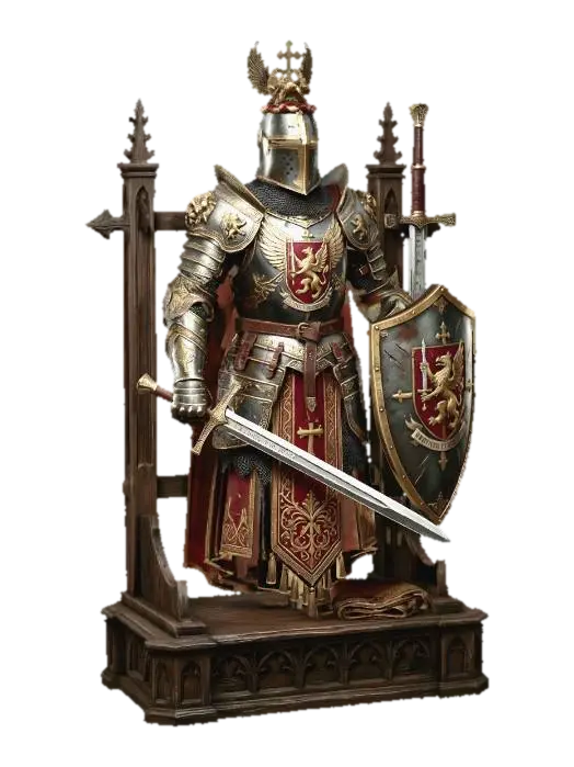 3D model for Knight of the Griffin Shield Armor Rack