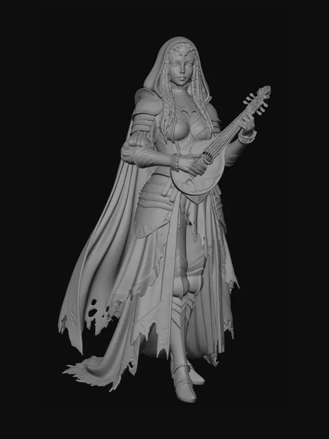 3D model for The Iron Bard