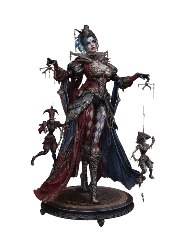 Harlequin Queen of Balance のAI生成3Dモデル