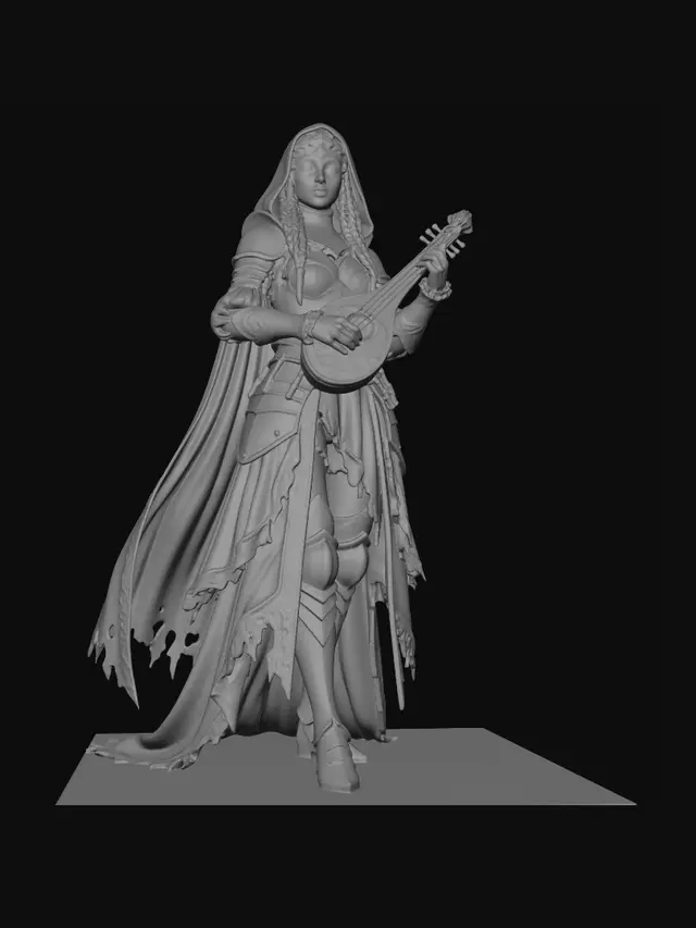 3D model for The Iron Bard