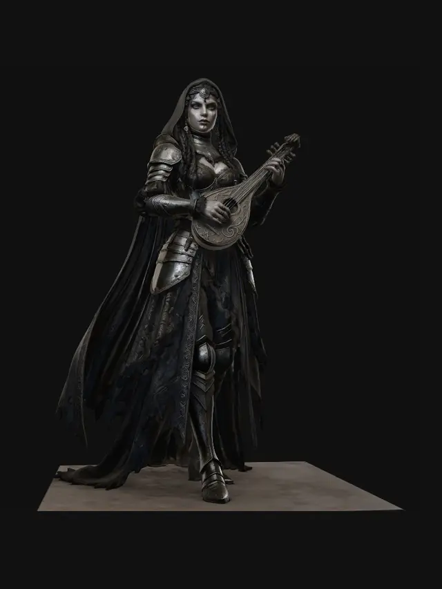 3D model for The Iron Bard
