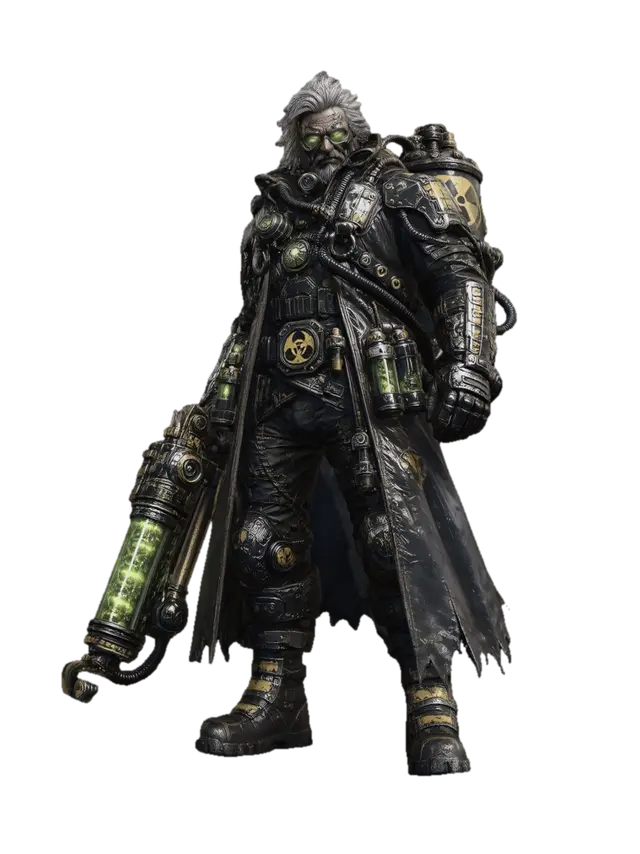 Biohazard Warlord - Hazard 3D model, vytvořený pomocí AI