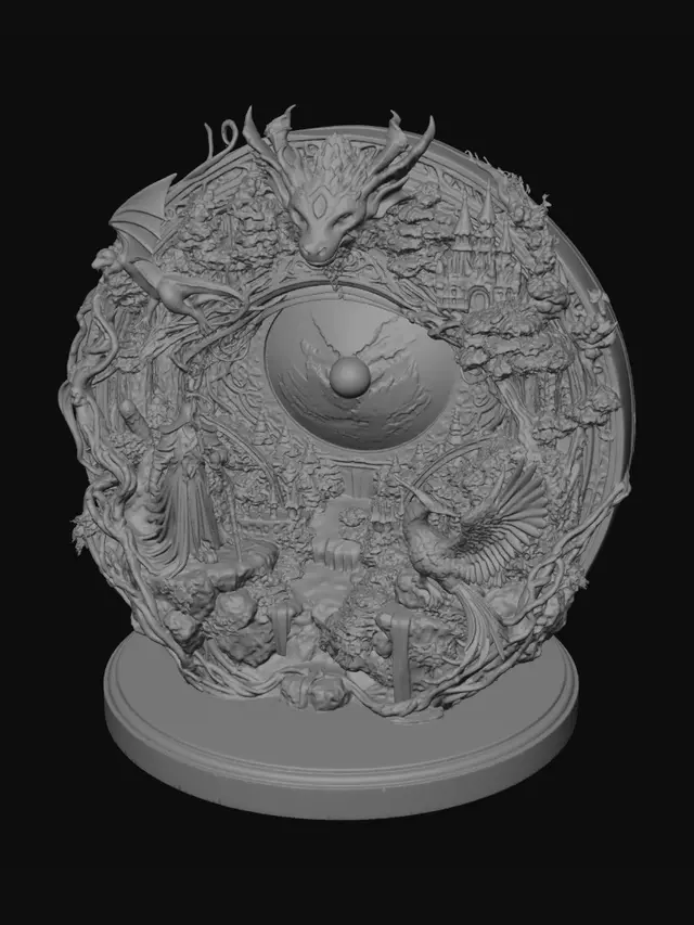 3D model for magic eye diorama