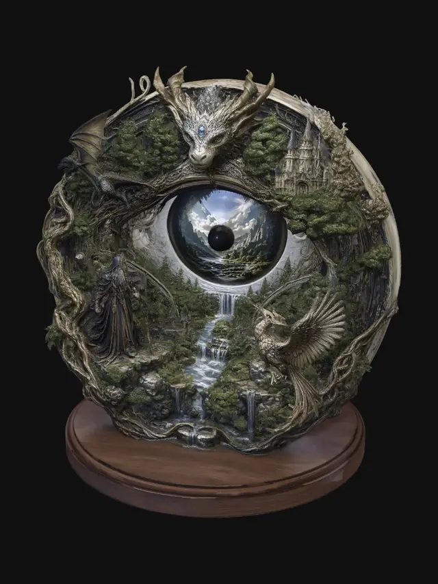 3D model for magic eye diorama