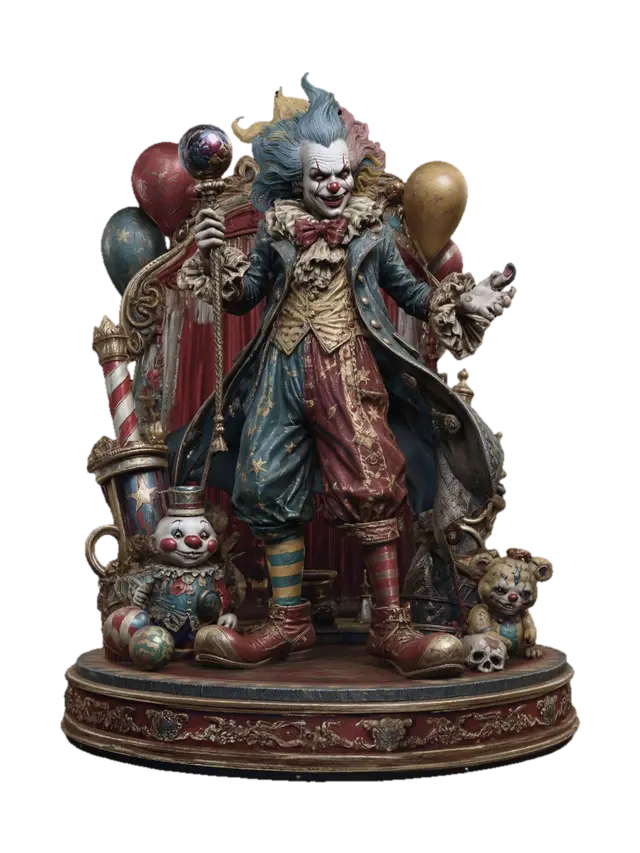 Circus of Nightmares - Nightmare 3D model, vytvořený pomocí AI