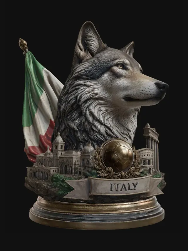 3D model for Italian Wolf Crest