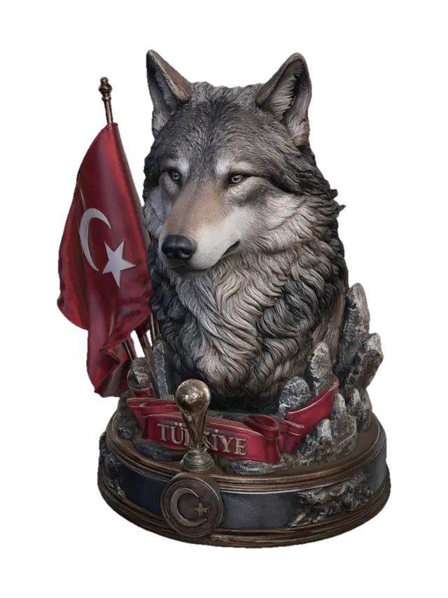 Bozkurt of Türkiye - Turkey 3D model, vytvořený pomocí AI